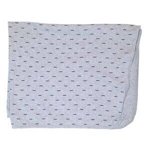 Carter's Mustache Gray Lovey Swaddle Receiving Blanket 29" X 38"